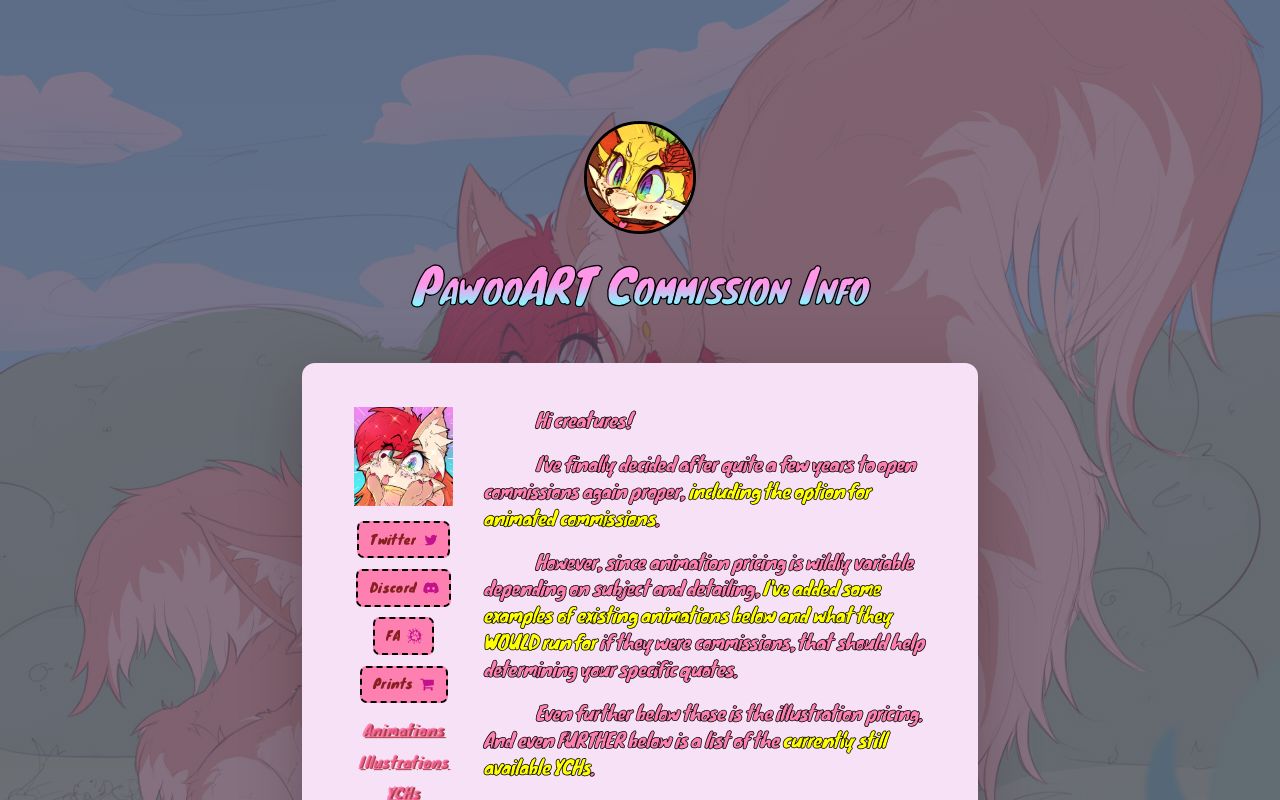 Pawoos Comm Info